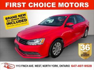 Used 2015 Volkswagen Jetta TRENDLINE ~AUTOMATIC, FULLY CERTIFIED WITH WARRANT for sale in North York, ON
