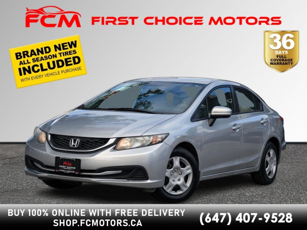 Used 2014 Honda Civic LX ~AUTOMATIC, FULLY CERTIFIED WITH WARRANTY!!!~ for sale in North York, ON