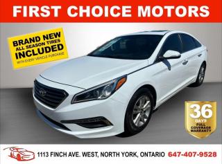 Welcome to First Choice Motors, the largest car dealership in Toronto of pre-owned cars, SUVs, and vans priced between $5000-$15,000. With an impressive inventory of over 300 vehicles in stock, we are dedicated to providing our customers with a vast selection of affordable and reliable options.<br><br>Were thrilled to offer a used 2017 Hyundai Sonata GLS, white color with 164,000km (STK#7098) This vehicle was $14990 NOW ON SALE FOR $12990. It is equipped with the following features:<br>- Automatic Transmission<br>- Sunroof<br>- Heated seats<br>- Bluetooth<br>- Reverse camera<br>- Alloy wheels<br>- Power windows<br>- Power locks<br>- Power mirrors<br>- Air Conditioning<br><br>At First Choice Motors, we believe in providing quality vehicles that our customers can depend on. All our vehicles come with a 36-day FULL COVERAGE warranty. We also offer additional warranty options up to 5 years for our customers who want extra peace of mind.<br><br>Furthermore, all our vehicles are sold fully certified with brand new brakes rotors and pads, a fresh oil change, and brand new set of all-season tires installed & balanced. You can be confident that this car is in excellent condition and ready to hit the road.<br><br>At First Choice Motors, we believe that everyone deserves a chance to own a reliable and affordable vehicle. Thats why we offer financing options with low interest rates starting at 7.9% O.A.C. Were proud to approve all customers, including those with bad credit, no credit, students, and even 9 socials. Our finance team is dedicated to finding the best financing option for you and making the car buying process as smooth and stress-free as possible.<br><br>Our dealership is open 7 days a week to provide you with the best customer service possible. We carry the largest selection of used vehicles for sale under $9990 in all of Ontario. We stock over 300 cars, mostly Hyundai, Chevrolet, Mazda, Honda, Volkswagen, Toyota, Ford, Dodge, Kia, Mitsubishi, Acura, Lexus, and more. With our ongoing sale, you can find your dream car at a price you can afford. Come visit us today and experience why we are the best choice for your next used car purchase!<br><br>All prices exclude a $10 OMVIC fee, license plates & registration and ONTARIO HST (13%)
