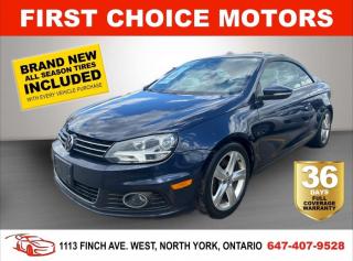 Welcome to First Choice Motors, the largest car dealership in Toronto of pre-owned cars, SUVs, and vans priced between $5000-$15,000. With an impressive inventory of over 300 vehicles in stock, we are dedicated to providing our customers with a vast selection of affordable and reliable options.<br><br>Were thrilled to offer a used 2013 Volkswagen EOS COMFORTLINE, blue color with 145,000km (STK#7099) This vehicle was $14990 NOW ON SALE FOR $13990. It is equipped with the following features:<br>- Automatic Transmission<br>- Leather seats<br>- Heated seats<br>- Bluetooth<br>- Alloy wheels<br>- Power windows<br>- Power locks<br>- Power mirrors<br>- Air Conditioning<br><br>At First Choice Motors, we believe in providing quality vehicles that our customers can depend on. All our vehicles come with a 36-day FULL COVERAGE warranty. We also offer additional warranty options up to 5 years for our customers who want extra peace of mind.<br><br>Furthermore, all our vehicles are sold fully certified with brand new brakes rotors and pads, a fresh oil change, and brand new set of all-season tires installed & balanced. You can be confident that this car is in excellent condition and ready to hit the road.<br><br>At First Choice Motors, we believe that everyone deserves a chance to own a reliable and affordable vehicle. Thats why we offer financing options with low interest rates starting at 7.9% O.A.C. Were proud to approve all customers, including those with bad credit, no credit, students, and even 9 socials. Our finance team is dedicated to finding the best financing option for you and making the car buying process as smooth and stress-free as possible.<br><br>Our dealership is open 7 days a week to provide you with the best customer service possible. We carry the largest selection of used vehicles for sale under $9990 in all of Ontario. We stock over 300 cars, mostly Hyundai, Chevrolet, Mazda, Honda, Volkswagen, Toyota, Ford, Dodge, Kia, Mitsubishi, Acura, Lexus, and more. With our ongoing sale, you can find your dream car at a price you can afford. Come visit us today and experience why we are the best choice for your next used car purchase!<br><br>All prices exclude a $10 OMVIC fee, license plates & registration and ONTARIO HST (13%)