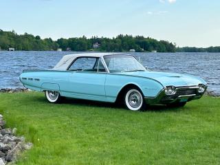 <p>Vehicle is stored, viewing available with appointment, call today!</p><p>*</p><p>1962 Ford Thunderbird 2dr Tudor Landau Coupe 6.4L 8-cyl. 390cid/300hp 4bbl Light Turquoise / Chalfonte Blue</p><p>*</p><p>Completely restored with documents available, this t-bird is a rare find in this condition and package. Power windows, Sliding Steering wheel, middle console, leather seats, white vinyl top, tag matching engine/trim/paint, original owners manual booklet, and more.</p><p>Dash is showing 93,400 Miles ( thats not accounting for the restoration of the complete vehicle ).</p><p>Cruise in Style: 1962 Ford Thunderbird Landau</p><p>Own a piece of Canadian automotive history with this stunning 1962 Ford Thunderbird Landau!</p><p>This head-turning classic is a true collectors item, featuring the iconic Light Turquoise / Chalfonte Blue Landau White vinyl top and luxurious interior that defined an era.</p><p>Heres what makes this Thunderbird Landau special:</p><p>Elegant Design: The Landau package adds a touch of sophistication with its distinctive vinyl top and chrome accents.</p><p>Timeless Style: The 1962 Thunderbirds design is legendary, capturing the essence of American muscle cars with its sleek lines and powerful stance. Luxury Interior: Sink into the comfortable seats and enjoy a ride in style.</p><p>This Thunderbird Landau is a perfect choice for:</p><p>Classic car enthusiasts looking for a piece of automotive history.</p><p>Cruise nights and weekend getaways in style.</p><p>Anyone who appreciates timeless design and American luxury.</p><p>Dont miss this opportunity to own a true classic!</p><p>This listing is for a 1962 Ford Thunderbird Tudor Landau. Note that Tudor refers to a two-door hardtop configuration, not a four-door sedan.</p><p>*</p><p>Discover YOUR trusted local dealership with a 30-year history - Callan Motor. Say goodbye to hidden fees and find a straightforward , hassle-free, transparent buying experience. We price our vehicles at or below marketing value, continuously check our pricing verses market to ensure we are offering our customers the best options. </p><p>Visit us in Perth, Ontario, conveniently located on highway 7. Drop by or book an appointment to find a quality vehicle with ease. </p>
