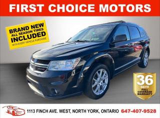Welcome to First Choice Motors, the largest car dealership in Toronto of pre-owned cars, SUVs, and vans priced between $5000-$15,000. With an impressive inventory of over 300 vehicles in stock, we are dedicated to providing our customers with a vast selection of affordable and reliable options.<br><br>Were thrilled to offer a used 2017 Dodge Journey GT, black color with 179,000km (STK#7100) This vehicle was $13990 NOW ON SALE FOR $11990. It is equipped with the following features:<br>- Automatic Transmission<br>- Leather seats<br>- Heated seats<br>- Bluetooth<br>- All wheel drive<br>- Alloy wheels<br>- Power windows<br>- Power locks<br>- Power mirrors<br>- Air Conditioning<br><br>At First Choice Motors, we believe in providing quality vehicles that our customers can depend on. All our vehicles come with a 36-day FULL COVERAGE warranty. We also offer additional warranty options up to 5 years for our customers who want extra peace of mind.<br><br>Furthermore, all our vehicles are sold fully certified with brand new brakes rotors and pads, a fresh oil change, and brand new set of all-season tires installed & balanced. You can be confident that this car is in excellent condition and ready to hit the road.<br><br>At First Choice Motors, we believe that everyone deserves a chance to own a reliable and affordable vehicle. Thats why we offer financing options with low interest rates starting at 7.9% O.A.C. Were proud to approve all customers, including those with bad credit, no credit, students, and even 9 socials. Our finance team is dedicated to finding the best financing option for you and making the car buying process as smooth and stress-free as possible.<br><br>Our dealership is open 7 days a week to provide you with the best customer service possible. We carry the largest selection of used vehicles for sale under $9990 in all of Ontario. We stock over 300 cars, mostly Hyundai, Chevrolet, Mazda, Honda, Volkswagen, Toyota, Ford, Dodge, Kia, Mitsubishi, Acura, Lexus, and more. With our ongoing sale, you can find your dream car at a price you can afford. Come visit us today and experience why we are the best choice for your next used car purchase!<br><br>All prices exclude a $10 OMVIC fee, license plates & registration and ONTARIO HST (13%)
