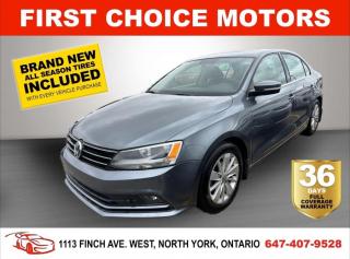Used 2016 Volkswagen Jetta TRENDLINE ~AUTOMATIC, FULLY CERTIFIED WITH WARRANT for sale in North York, ON