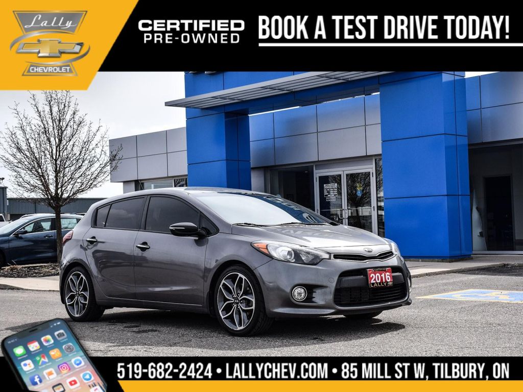 Used 2016 Kia Forte 1.6L SX SX, 4D HATCHBACK, 1.6L , MANUAL , FWD! for Sale in Tilbury, Ontario