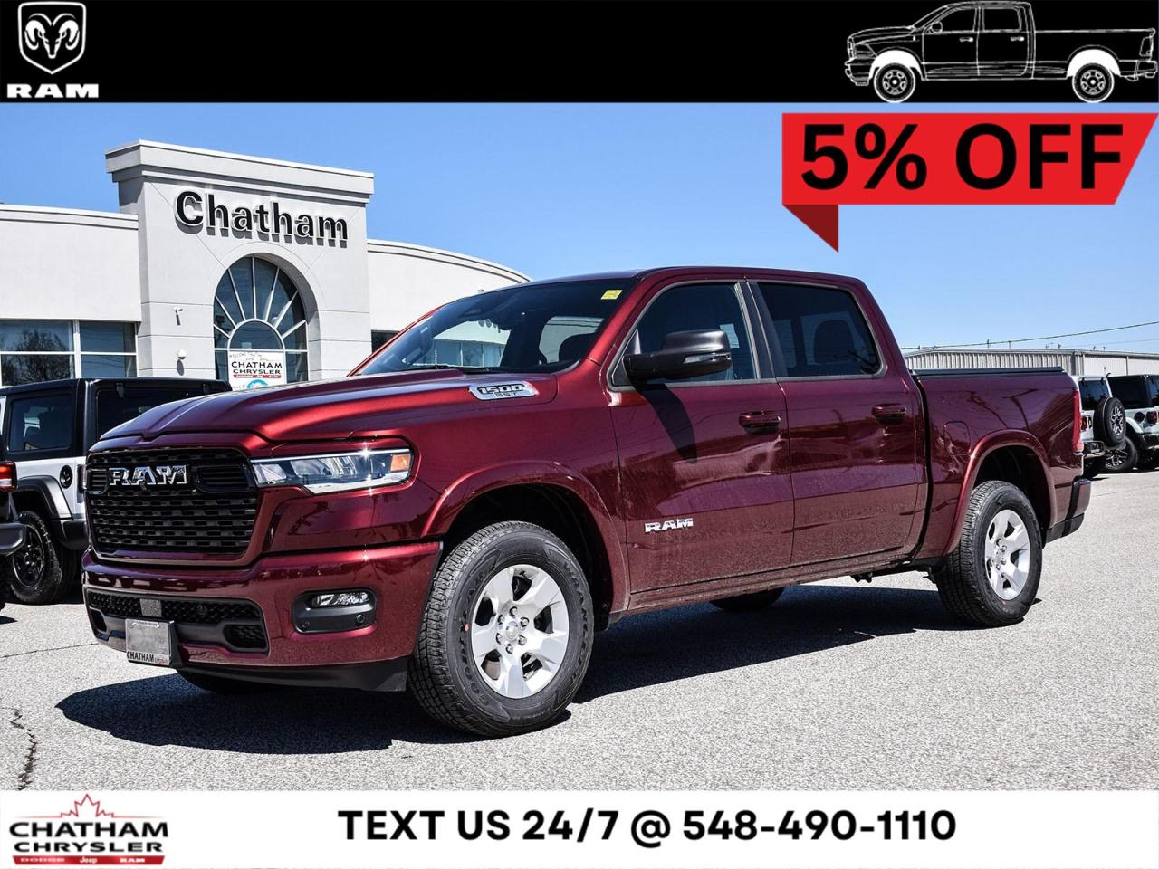 New 2025 RAM 1500 Big Horn for sale in Chatham, ON