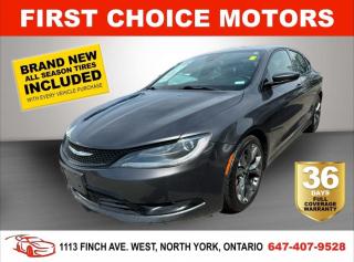 Used 2016 Chrysler 200 S ~AUTOMATIC, FULLY CERTIFIED WITH WARRANTY!!!~ for sale in North York, ON
