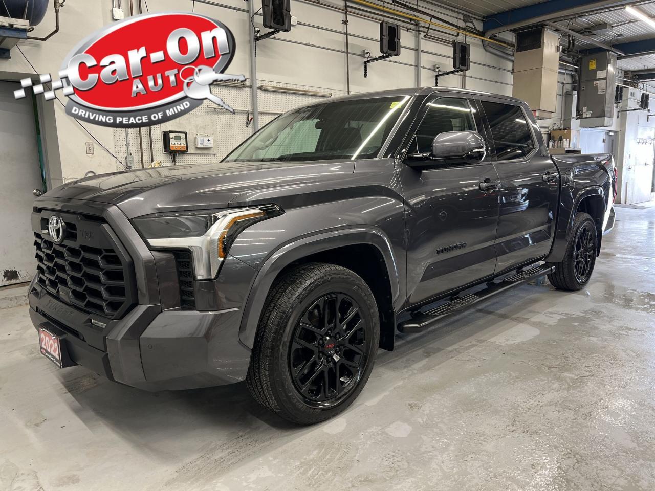 CrewMax TRD Sport 4x4 w/ heated seats & steering, blind spot monitor, rear cross-traffic alert, lane-trace assist, lane-departure alert, pre-collision system, adaptive cruise control, running boards, backup camera w/ front & rear park sensors, 20-inch alloys, Apple CarPlay/Android Auto, 11,150lb capacity tow package w/ integrated trailer brake controller, power seats, dual-zone climate control, keyless entry w/ push start, 5-foot 6-inch box w/ bedliner, automatic headlights w/ auto highbeams, rear under-seat storage, cargo lamp, fog lights, Bluetooth and Sirius XM!