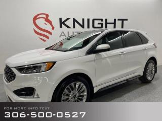 Used 2022 Ford Edge Titanium with Elite Appearance, Cold Weather and Tow Pkgs for sale in Moose Jaw, SK