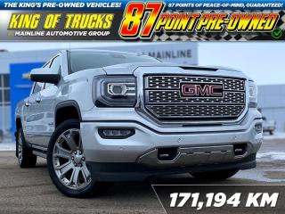 The 2017 Sierra 1500 pickup truck sets a higher standard, with purposeful technology inside and out to help you stay connected and always in control. This 2017 GMC Sierra 1500 is for sale today in Rosetown. This Crew Cab 4X4 pickup has 171,194 kms. Its quicksilver metallic in colour . It has a 8 speed automatic transmission and is powered by a 6.2L 8 Cylinder Engine. This vehicle has been upgraded with the following features: Sunroof, Remote Start, Multi-pro Tailgate, Wireless Charging, Bose Premium Audio, Cooled Seats. <br> <br/><br>Contact our Sales Department today by: <br><br>Phone: 1 (306) 882-2691 <br><br>Text: 1-306-800-5376 <br><br>- Want to trade your vehicle? Make the drive and well have it professionally appraised, for FREE! <br><br>- Financing available! Onsite credit specialists on hand to serve you! <br><br>- Apply online for financing! <br><br>- Professional, courteous and friendly staff are ready to help you get into your dream ride! <br><br>- Call today to book your test drive! <br><br>- HUGE selection of new GMC, Buick and Chevy Vehicles! <br><br>- Fully equipped service shop with GM certified technicians <br><br>- Full Service Quick Lube Bay! Drive up. Drive in. Drive out! <br><br>- Best Oil Change in Saskatchewan! <br><br>- Oil changes for all makes and models including GMC, Buick, Chevrolet, Ford, Dodge, Ram, Kia, Toyota, Hyundai, Honda, Chrysler, Jeep, Audi, BMW, and more! <br><br>- Rosetowns ONLY Quick Lube Oil Change! <br><br>- 24/7 Touchless car wash <br><br>- Fully stocked parts department featuring a large line of in-stock winter tires! <br> <br><br><br>Rosetown Mainline Motor Products, also known as Mainline Motors is Saskatchewans #1 Selling Rural GMC, Buick, and Chevrolet dealer, featuring Chevy Silverado, GMC Sierra, Buick Enclave, Chevy Traverse, Chevy Equinox, Chevy Cruze, GMC Acadia, GMC Terrain, and pre-owned Chevy, GMC, Buick, Ford, Dodge, Ram, and more, proudly serving Saskatchewan. As part of the Mainline Motors Group of Dealerships in Western Canada, we are also committed to servicing customers anywhere in Western Canada! Weve got a huge selection of cars, trucks, and crossover SUVs, so if youre looking for your next new GMC, Buick, Chev or any brand on a used vehicle, dont hesitate to contact us online, give us a call at 1 (306) 882-2691 or swing by our dealership at 506 Hyw 7 W in Rosetown, Saskatchewan. We look forward to getting you rolling in your next new or used vehicle! <br> <br><br><br>* Vehicles may not be exactly as shown. Contact dealer for specific model photos. Pricing and availability subject to change. All pricing is cash price including fees. Taxes to be paid by the purchaser. While great effort is made to ensure the accuracy of the information on this site, errors do occur so please verify information with a customer service rep. This is easily done by calling us at 1 (306) 882-2691 or by visiting us at the dealership. <br><br> Come by and check out our fleet of 50+ used cars and trucks and 130+ new cars and trucks for sale in Rosetown. o~o