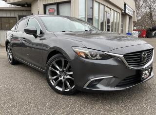<div><span>Vehicle Highlights:</span><br><span>- Dealer serviced</span><br><span>- Highly optioned<br>- Winter tire pkg included<br><br></span></div><br /><div><span>Here comes a rare and desirable Mazda 6 GT with all the right options! This spacious sedan is in excellent condition in and out and drives very smooth! Dealer serviced since new, must be seen and driven to be appreciated!<br></span><br></div><br /><div><span>Loaded with the powerful yet fuel efficient 2.5L - 4 cylinder engine, automatic transmission, Android Auto/Apple Car Play, back-up camera, heads up display, blind-spot warning, lane departure warning, forward collision warning, rear cross traffic alert, heated steering wheel, leather interior, heated seats (front & rear), memory seats, dual power seats, power locks, power mirrors, power windows, upgraded alloys, sunroof, digital climate control, cruise control, BOSE audio system, A/C, AM/FM/CD/AUX/USB, Bluetooth, smart key, alarm, and much more!<br><br></span></div><br /><div><span>Certified!<br></span><span>Carfax Available<br></span><span>Extended Warranty Available!<br></span><span>Financing available for as low as 8.99% O.A.C<br></span><span>ONLY $22,999 PLUS HST & LIC<br><br></span></div><br /><div><span>Please call us at 519-579-4995 for any questions you have or drop by FITZGERALD MOTORS located at 380 Courtland Ave East. Kitchener, ON for a test drive! Visit us online at </span><a href=http://www.fitzgeraldmotors.com/>www.fitzgeraldmotors.com</a><span> </span></div><br /><div><span><br></span><span>*Even though we take reasonable precautions to ensure that the information provided is accurate and up to date, we are not responsible for any errors or omissions. Please verify all information directly with Fitzgerald Motors to ensure its exactitude.</span></div>