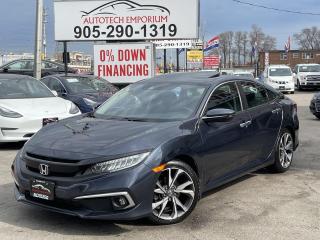 Used 2019 Honda Civic TOURING *FULLY LOADED / Leather / Sunroof / Navi / Blind Spot Camera for sale in Mississauga, ON