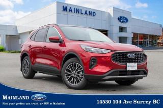 <p><strong><span style=font-family:Arial; font-size:18px;>Capture the adventure of driving with our selection of Automotive vehicles! We introduce to you the brand-new, vibrant 2024 Ford Escape  a PHEV trim SUV thats all about style and functionality..</span></strong></p> <p><strong><span style=font-family:Arial; font-size:18px;>With an exterior colour brighter than a ruby and an interior as sleek as a dark knight, this SUV is a wonder on wheels..</span></strong> <br> The Ford Escape is a gem, embedded with a host of features designed to make your drive as comfortable as it is exciting.. Its 2.5L 4cyl engine coupled with a CVT transmission provides a driving experience thats smooth, powerful, and efficient.</p> <p><strong><span style=font-family:Arial; font-size:18px;>The vehicle comes equipped with a VISTA ROOF, TOW PKG, REMOTE START, and SYNC 4, making it a standout in its category..</span></strong> <br> Safety has been given utmost importance in this model with features including ABS brakes, electronic stability, and multiple airbag systems to ensure your peace of mind on the road.. The automatic temperature control, power windows, and power steering make your journey effortless, while the rear window defroster and speed control add to your convenience.</p> <p><strong><span style=font-family:Arial; font-size:18px;>This SUV is not just about functionality, its also about aesthetics..</span></strong> <br> The spoiler, traction control, and compass add to its appealing exterior, while the black interior is highlighted with a 1-touch down, 1-touch up system, and a front dual-zone A/C for maximum comfort.. And heres a thought of the day  isnt it time you treated yourself to a vehicle that matches your drive for success? This Ford Escape is more than just a vehicle; its a statement, a lifestyle.</p> <p><strong><span style=font-family:Arial; font-size:18px;>At Mainland Ford, we speak your language..</span></strong> <br> We understand your need for quality, reliability and value.. This Ford Escape, with its unique features and brand-new condition, is a testament to that understanding.</p> <p><strong><span style=font-family:Arial; font-size:18px;>So why wait? Step into Mainland Ford today and let this beautiful, never-driven Ford Escape redefine your driving experience..</span></strong> <br> Discover the adventure of driving like never before!</p><hr />
<p><br />
To apply right now for financing use this link : <a href=https://www.mainlandford.com/credit-application/ target=_blank>https://www.mainlandford.com/credit-application/</a><br />
<br />
Book your test drive today! Mainland Ford prides itself on offering the best customer service. We also service all makes and models in our World Class service center. Come down to Mainland Ford, proud member of the Trotman Auto Group, located at 14530 104 Ave in Surrey for a test drive, and discover the difference!<br />
<br />
***All vehicle sales are subject to a $599 Documentation Fee, $149 Fuel Surcharge, $599 Safety and Convenience Fee, $500 Finance Placement Fee plus applicable taxes***<br />
<br />
VSA Dealer# 40139</p>

<p>*All prices are net of all manufacturer incentives and/or rebates and are subject to change by the manufacturer without notice. All prices plus applicable taxes, applicable environmental recovery charges, documentation of $599 and full tank of fuel surcharge of $76 if a full tank is chosen.<br />Other items available that are not included in the above price:<br />Tire & Rim Protection and Key fob insurance starting from $599<br />Service contracts (extended warranties) for up to 7 years and 200,000 kms<br />Custom vehicle accessory packages, mudflaps and deflectors, tire and rim packages, lift kits, exhaust kits and tonneau covers, canopies and much more that can be added to your payment at time of purchase<br />Undercoating, rust modules, and full protection packages<br />Flexible life, disability and critical illness insurances to protect portions of or the entire length of vehicle loan?im?im<br />Financing Fee of $500 when applicable<br />Prices shown are determined using the largest available rebates and incentives and may not qualify for special APR finance offers. See dealer for details. This is a limited time offer.</p>