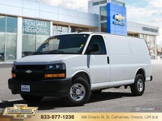 <b>Easy Clean Floors,  Rear Vision Camera,  Power Windows,  Power Doors,  SiriusXM!</b>

 

    Build your business on a strong foundation with this dependable Chevrolet Express. This  2023 Chevrolet Express Cargo Van is for sale today in St Catharines. 

 

This Chevrolet Express Cargo is a full-size van with two seats and an expansive cargo area. If you want the capability of a truck, but need the cargo space provided by van, this Chevy Express is perfect fit for you. You can haul big payloads and or customize this Express to perfectly fit for your business needs.This  van has 60,129 kms. Its  white in colour  . It has a 8 speed automatic transmission and is powered by a  276HP 4.3L V6 Cylinder Engine. 

 

 Our Express Cargo Vans trim level is 2500 135. This multi purpose cargo van includes 4G LTE capability, a large passenger-side door, air conditioning, power windows and door locks, 6 built-in tie down anchors in the cargo area, vinyl surfaces to make it easier to clean, a 120 volt power outlet, a rear view camera, LED interior cargo lights, Stabilitrak and Tow Haul mode to change the transmission and engine settings when youre hauling a heavy load. This vehicle has been upgraded with the following features: Easy Clean Floors,  Rear Vision Camera,  Power Windows,  Power Doors,  Siriusxm,  Cargo Management,  Air Conditioning. 

 



 Buy this vehicle now for the lowest bi-weekly payment of <b>$351.71</b> with $0 down for 84 months @ 9.99% APR O.A.C. ( Plus applicable taxes -  Plus applicable fees   ).  See dealer for details. 

 



 Come by and check out our fleet of 60+ used cars and trucks and 140+ new cars and trucks for sale in St Catharines.  o~o