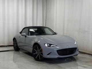 <p>NEW 2024 MX-5 GT. SKYACTIV-G 2.0 Inline-4. Bluetooth, NAV, Leather Upholstery, Bose Premium Sound System, SiriusXM, Frameless Rearview Mirror, Heated Seats, Cruise Control, Garage Door Opener, Auto Rain-Sensing Wipers, Alexa, Apple CarPlay/Android Auto, Wireless Apple CarPlay, Leather-Wrapped Parking Brake, Alloy Wheels. Text Message Us For More Info at 229-374-4871</p>  <p>Price listed is a finance price only and includes a finance rebate. This vehicles Cash Price is listed and available on our dealer website at parkmazda dot ca</p>  <p>Includes:</p> Safety Features (Smart City Brake Support-Front, Rear Cross Traffic Alert, Lane Departure Warning System, Advanced Blind Spot Monitoring, High Beam Control System, Rearview Camera, Dynamic Stability Control, Traction Control System, Hill Launch Assist)</p>  <p>A sportscar icon, our 2024 Mazda MX-5 GT blends dynamic handling and deluxe details in Aero Gray Metallic! Powered by a 2.0 Liter SKYACTIV 4 Cylinder that generates 181hp tethered to a 6 Speed Manual transmission for bold acceleration. You can also take on twisty roads with a sport-tuned suspension, Bilstein dampers, and a limited-slip rear diff, and this Rear Wheel Drive convertible scores nearly approximately 6.9L/100km on the highway. Flowing curves and a fierce spirit add to our Miatas sleek design, which features adaptive front LED lighting, stylish alloy wheels, heated power mirrors, and an easy-to-manage soft top.</p>  <p>Our GT cockpit keeps you comfortably connected to the road with heated leather seats, a leather-wrapped steering wheel, automatic climate control, padded armrests, keyless access/ignition, and a glass rear window. Drop the top and turn up the volume with Bose audio backed by headrest speakers, a 7-inch touchscreen, full-color navigation, Android Auto, wireless Apple CarPlay, Bluetooth, and voice recognition.</p>  <p>Mazda supports your safety with a backup camera, blind-spot monitoring, automatic braking, lane-departure warning, forward collision warning, traffic sign recognition, and other intelligent technologies. Prepare for pure performance when you purchase our MX-5 Miata GT! Save this page, Come in for a Qualified Test Drive. We Know You Will Enjoy Your Test Drive Towards Ownership! Text Message Us For More Info at 229-374-4871</p>  <p>AMVIC Licensed Business</p>