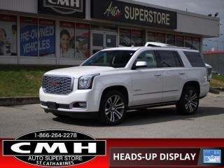 Used 2018 GMC Yukon Denali  ADAP-CC DVD ROOF P/GATE CLD-SEATS for sale in St. Catharines, ON