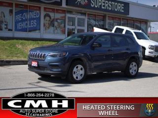 <b>SPORT 4X4 !! REAR CAMERA, START-STOP, BLUETOOTH, STEERING WHEEL AUDIO CONTROLS, CRUISE CONTROL, POWER DRIVER SEAT, HEATED SEATS, HEATED STEERING WHEEL, POWER GROUP, A/C, REMOTE START, AUX + USB PORTS, 17-INCH STEEL WHEELS</b><br>      This  2021 Jeep Cherokee is for sale today. <br> <br>With an exceptionally smooth ride and an award-winning interior, this Jeep Cherokee can take you anywhere in comfort and style. This Cherokee has a refined look without sacrificing its rugged presence. Experience the freedom of adventure and discover new territories with the unique and authentically crafted Jeep Cherokee. This  SUV has 68,375 kms. Its  blue in colour  . It has an automatic transmission and is powered by a  271HP 3.2L V6 Cylinder Engine. <br> <br> Our Cherokees trim level is Sport. This Cherokee Sport is ready for the city or the trail with towing equipment, LED lighting with automatic headlamps, and a chrome grille. This family SUV ensures comfort and safety with UConnect 4 with voice command, Android Auto, Apple CarPlay, heated seats, remote keyless entry, and the ParkView Rear Backup Camera.<br> To view the original window sticker for this vehicle view this <a href=http://www.chrysler.com/hostd/windowsticker/getWindowStickerPdf.do?vin=1C4PJMAX0MD200633 target=_blank>http://www.chrysler.com/hostd/windowsticker/getWindowStickerPdf.do?vin=1C4PJMAX0MD200633</a>. <br/><br> <br>To apply right now for financing use this link : <a href=https://www.cmhniagara.com/financing/ target=_blank>https://www.cmhniagara.com/financing/</a><br><br> <br/><br>Trade-ins are welcome! Financing available OAC ! Price INCLUDES a valid safety certificate! Price INCLUDES a 60-day limited warranty on all vehicles except classic or vintage cars. CMH is a Full Disclosure dealer with no hidden fees. We are a family-owned and operated business for over 30 years! o~o