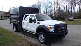 2011 Ford F-550 Crew Cab Dump Truck 2WD, 6.8L V10 SOHC 30V engine., 4 door, automatic, RWD, cruise control, air conditioning, AM/FM radio, Hydraulic Dump, trailer brake controller, tow/haul mode, D&R electronics AS5500 controller, heated mirrors, aux buttons, power door locks, power windows, power mirrors, white exterior, grey interior. Certificate and Decal Valid to January 2025 $48,510.00 plus $375 processing fee, $48,885.00 total payment obligation before taxes.  Listing report, warranty, contract commitment cancellation fee, financing available on approved credit (some limitations and exceptions may apply). All above specifications and information is considered to be accurate but is not guaranteed and no opinion or advice is given as to whether this item should be purchased. We do not allow test drives due to theft, fraud and acts of vandalism. Instead we provide the following benefits: Complimentary Warranty (with options to extend), Limited Money Back Satisfaction Guarantee on Fully Completed Contracts, Contract Commitment Cancellation, and an Open-Ended Sell-Back Option. Ask seller for details or call 604-522-REPO(7376) to confirm listing availability.