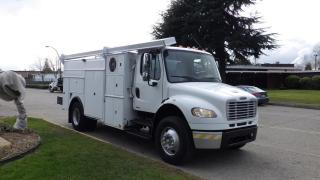 2006 Freightliner M2 106 Medium Duty Service Truck Dually CNG Natural Gas, 3 Seater, 2 door, automatic, 4X2, AM/FM radio, pintle trailer hitch, white exterior, grey interior, cloth. Certificate and Decal valid to January 2025 $46,510.00 plus $375 processing fee, $46,885.00 total payment obligation before taxes.  Listing report, warranty, contract commitment cancellation fee. All above specifications and information is considered to be accurate but is not guaranteed and no opinion or advice is given as to whether this item should be purchased. We do not allow test drives due to theft, fraud and acts of vandalism. Instead we provide the following benefits: Complimentary Warranty (with options to extend), Limited Money Back Satisfaction Guarantee on Fully Completed Contracts, Contract Commitment Cancellation, and an Open-Ended Sell-Back Option. Ask seller for details or call 604-522-REPO(7376) to confirm listing availability.