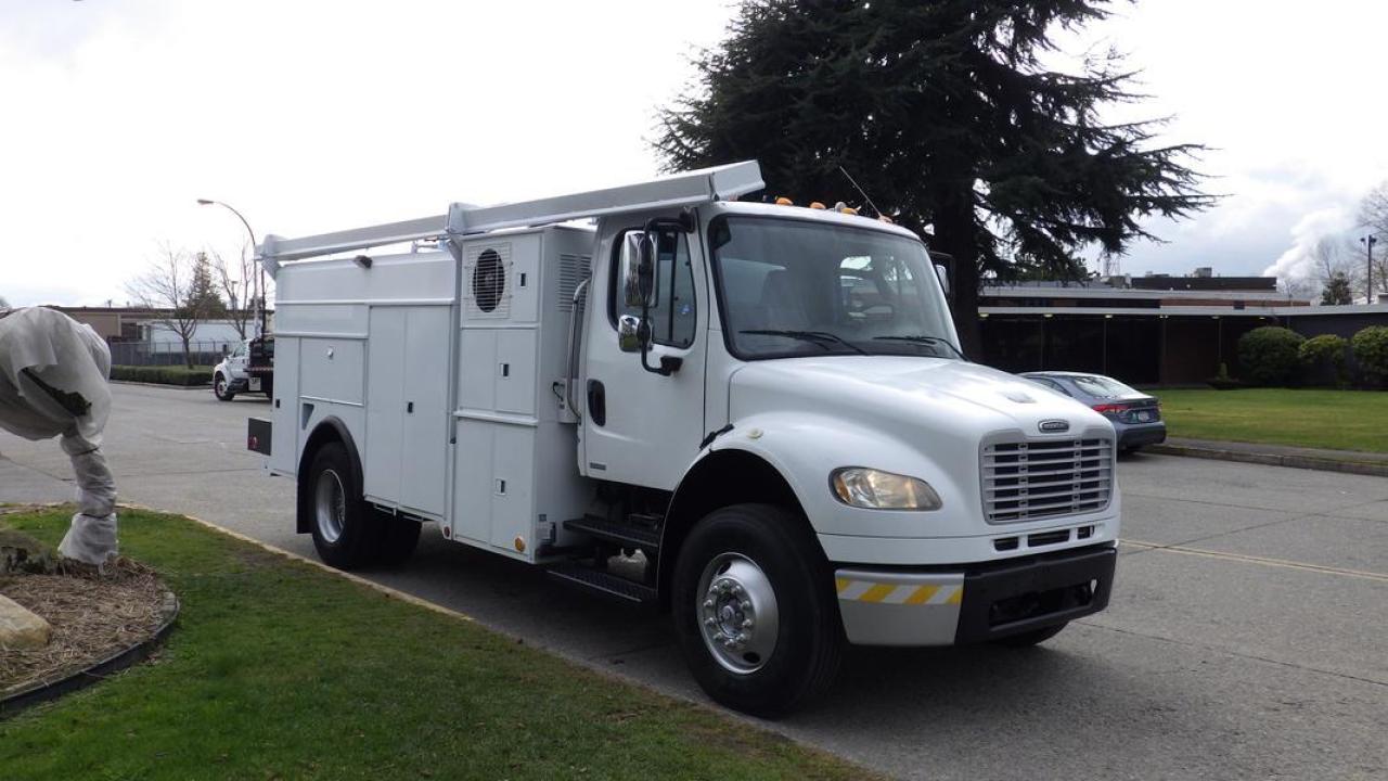 2006 Freightliner M2 106 Medium Duty Service Truck Dually CNG Natural Gas, 3 Seater, 2 door, automatic, 4X2, AM/FM radio, pintle trailer hitch, white exterior, grey interior, cloth. Certificate and Decal valid to January 2025  $40,510.00 plus $375 processing fee, $40,885.00 total payment obligation before taxes.  Listing report, warranty, contract commitment cancellation fee. All above specifications and information is considered to be accurate but is not guaranteed and no opinion or advice is given as to whether this item should be purchased. We do not allow test drives due to theft, fraud, acts of vandalism and undetectable impaired driving. Instead we provide the following benefits: Complimentary Warranty (with options to extend), Limited Money Back Satisfaction Guarantee on Fully Completed Contracts, Contract Commitment Cancellation, and an Open-Ended Sell-Back Option. Ask seller for details or call 604-522-REPO(7376) to confirm listing availability.