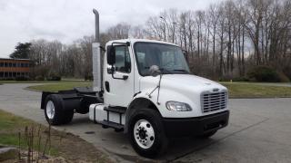 2003 Freightliner M2 106 Cab And Chassis, Air Brakes 6.4L L6 DIESEL engine, 6 cylinder, Single Axle,, trailer brake, heated mirrors, air horn, air seats, glad-hands, Mercedes engine, eaton fuller 10 speed, dual fuel tanks, air suspension, 2 door,  cruise control, air conditioning, AM/FM radio, power windows, power mirrors, white exterior, grey interior, cloth. Certification and Decal Valid to February 2025 $16,870.00 plus $375 processing fee, $17,245.00 total payment obligation before taxes.  Listing report, warranty, contract commitment cancellation fee, financing available on approved credit (some limitations and exceptions may apply). All above specifications and information is considered to be accurate but is not guaranteed and no opinion or advice is given as to whether this item should be purchased. We do not allow test drives due to theft, fraud and acts of vandalism. Instead we provide the following benefits: Complimentary Warranty (with options to extend), Limited Money Back Satisfaction Guarantee on Fully Completed Contracts, Contract Commitment Cancellation, and an Open-Ended Sell-Back Option. Ask seller for details or call 604-522-REPO(7376) to confirm listing availability.