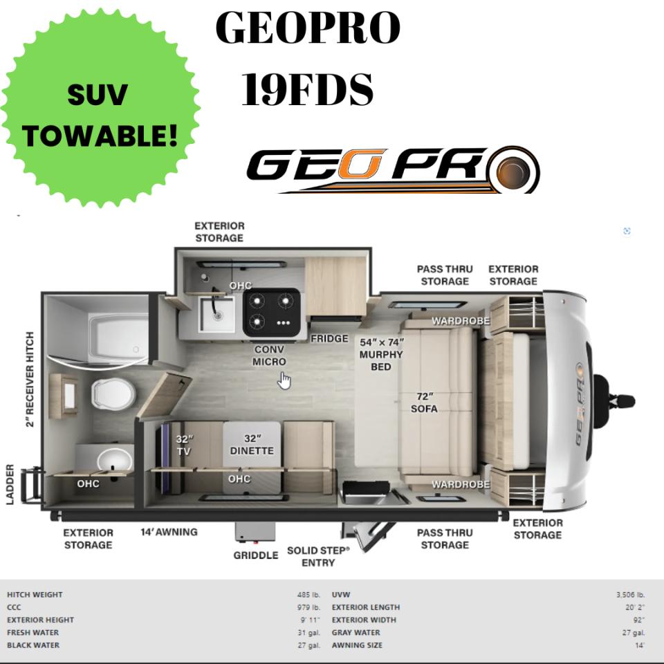 2024 Rockwood RLTG19FDS-W LITE WEIGHT Photo1