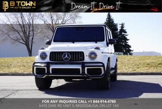 <meta charset=utf-8 />
<span>2023 MERCEDES-BENZ G63 AMG</span>

<span>G63 is powered with an twin-turbo 4.0-liter V-8 engine that produces 577 horsepower and 627 lb-ft of torque. Engine is mated to an nine-speed automatic gearbox with steering-wheel-mounted paddle shifters sends all that power to the all-wheel-drive system that prioritizes rear traction for better handling and acceleration. It accelerates from 0-60mph in 3.9 secs.</span>

HST and licensing will be extra

* $999 Financing fee conditions may apply*



Financing Available at as low as 7.69% O.A.C



We approve everyone-good bad credit, newcomers, students.



Previously declined by bank ? No problem !!



Let the experienced professionals handle your credit application.

<meta charset=utf-8 />
Apply for pre-approval today !!



At B TOWN AUTO SALES we are not only Concerned about selling great used Vehicles at the most competitive prices at our new location 6435 DIXIE RD unit 5, MISSISSAUGA, ON L5T 1X4. We also believe in the importance of establishing a lifelong relationship with our clients which starts from the moment you walk-in to the dealership. We,re here for you every step of the way and aims to provide the most prominent, friendly and timely service with each experience you have with us. You can think of us as being like ‘YOUR FAMILY IN THE BUSINESS’ where you can always count on us to provide you with the best automotive care.