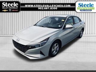 Value Market Pricing, Apple CarPlay & Android Auto, Dual front impact airbags, Dual front side impact airbags, Front wheel independent suspension, Power steering, Remote keyless entry.New Price! Electric Shadow 2022 Hyundai Elantra Essential FWD IVT I4 Come visit Annapolis Valleys GM Giant! We do not inflate our prices! We utilize state of the art live software technology to help determine the best price for our used inventory. That technology provides our customers with Fair Market Value Pricing!. Come see us and ask us about the Market Pricing Report on any of our used vehicles.Certified. Certification Program Details: 85 Point Inspection Fresh Oil Change 2 Years MVI Full Tank Of Gas Full Vehicle DetailSteele Valley Chevrolet Buick GMC offers a wide range of new and used cars to Kentville drivers. Our vehicles undergo a 117-point check before being put out for sale, and they also come with a warranty and an auto-check certified history. We also provide concise financing options to you. If local dealerships in your vicinity do not have the models and prices you are looking for, look no further and head straight to Steele Valley Chevrolet Buick GMC. We will make sure that we satisfy your expectations and let you leave with a happy face.