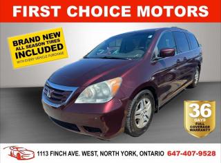 Welcome to First Choice Motors, the largest car dealership in Toronto of pre-owned cars, SUVs, and vans priced between $5000-$15,000. With an impressive inventory of over 300 vehicles in stock, we are dedicated to providing our customers with a vast selection of affordable and reliable options.<br><br>Were thrilled to offer a used 2009 Honda Odyssey EX, purple color with 224,000km (STK#7121) This vehicle was $9990 NOW ON SALE FOR $8990. It is equipped with the following features:<br>- Automatic Transmission<br>- Alloy wheels<br>- Power windows<br>- Power locks<br>- Power mirrors<br>- Air Conditioning<br><br>At First Choice Motors, we believe in providing quality vehicles that our customers can depend on. All our vehicles come with a 36-day FULL COVERAGE warranty. We also offer additional warranty options up to 5 years for our customers who want extra peace of mind.<br><br>Furthermore, all our vehicles are sold fully certified with brand new brakes rotors and pads, a fresh oil change, and brand new set of all-season tires installed & balanced. You can be confident that this car is in excellent condition and ready to hit the road.<br><br>At First Choice Motors, we believe that everyone deserves a chance to own a reliable and affordable vehicle. Thats why we offer financing options with low interest rates starting at 7.9% O.A.C. Were proud to approve all customers, including those with bad credit, no credit, students, and even 9 socials. Our finance team is dedicated to finding the best financing option for you and making the car buying process as smooth and stress-free as possible.<br><br>Our dealership is open 7 days a week to provide you with the best customer service possible. We carry the largest selection of used vehicles for sale under $9990 in all of Ontario. We stock over 300 cars, mostly Hyundai, Chevrolet, Mazda, Honda, Volkswagen, Toyota, Ford, Dodge, Kia, Mitsubishi, Acura, Lexus, and more. With our ongoing sale, you can find your dream car at a price you can afford. Come visit us today and experience why we are the best choice for your next used car purchase!<br><br>All prices exclude a $10 OMVIC fee, license plates & registration and ONTARIO HST (13%)