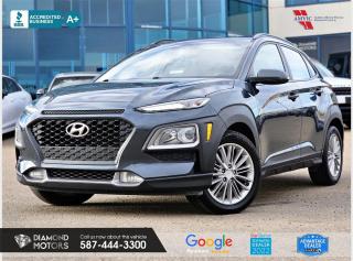 2L 4 CYLINDER ENGINE, APPLE CARPLAY/ANDROID AUTO, HEATED SEATS, HEATED STEERING WHEEL, BLUETOOTH, BLIND SPOT ALERT, BACKUP CAMERA, KEYLESS ENTRY, PUSH START, REMOTE STARTER, BRAND NEW TIRES, CRUISE CONTROL, AND MUCH MORE! <br/> <br/>  <br/> Just Arrived 2019 Hyundai Kona SEL  Grey has 128,110 KM on it. 2L 4 Cylinder Engine engine, Front Wheel Drive, Automatic transmission, 5 Seater passengers, on special price for $21,900.00. <br/> <br/>  <br/> Book your appointment today for Test Drive. We offer contactless Test drives & Virtual Walkarounds. Stock Number: 24027-SBC <br/> <br/>  <br/> Diamond Motors has built a reputation for serving you, our customers. Being honest and selling quality pre-owned vehicles at competitive & affordable prices. Whenever you deal with us, you know you get to deal and speak directly with the owners. This means unique personalized customer service to meet all your needs. No high-pressure sales tactics, only upfront advice. <br/> <br/>  <br/> Why choose us? <br/>  <br/> Certified Pre-Owned Vehicles <br/> Family Owned & Operated <br/> Finance Available <br/> Extended Warranty <br/> Vehicles Priced to Sell <br/> No Pressure Environment <br/> Inspection & Carfax Report <br/> Professionally Detailed Vehicles <br/> Full Disclosure Guaranteed <br/> AMVIC Licensed <br/> BBB Accredited Business <br/> CarGurus Top-rated Dealer 2022 <br/> <br/>  <br/> Phone to schedule an appointment @ 587-444-3300 or simply browse our inventory online www.diamondmotors.ca or come and see us at our location at <br/> 3403 93 street NW, Edmonton, T6E 6A4 <br/> <br/>  <br/> To view the rest of our inventory: <br/> www.diamondmotors.ca/inventory <br/> <br/>  <br/> All vehicle features must be confirmed by the buyer before purchase to confirm accuracy. All vehicles have an inspection work order and accompanying Mechanical fitness assessment. All vehicles will also have a Carproof report to confirm vehicle history, accident history, salvage or stolen status, and jurisdiction report. <br/>