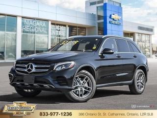 <b>Low Mileage, Navigation,  Leather Seats,  Heated Seats,  Rear View Camera,  Bluetooth!</b>

 

    A lush cabin, a plush ride and a captivating body give this GLC the leading position over other crossover SUVs. This  2018 Mercedes-Benz GLC is fresh on our lot in St Catharines. 

 

This 2018 Mercedes Benz GLC has proven to be one of the best in its class with amazing performance figures and class leading quality built interior with a fine touch of luxury and high levels of comfort. Put up against the many competitor SUVs this GLC outshines them easily with a distinct signature Mercedes Benz language and a power train that is both powerful and efficient at levels that are unreachable by many of the rivals.This low mileage  SUV has just 53,889 kms. Its  black in colour  . It has a 9 speed automatic transmission and is powered by a  241HP 2.0L 4 Cylinder Engine.  It may have some remaining factory warranty, please check with dealer for details. 

 

 Our GLCs trim level is 300 4MATIC SUV. Stylish and capable, this beautiful SUV by Mercedes-Benz is quickly becoming a much sought after model thanks to its on road behavior and quality built luxurious interior. Standard options and features include light aluminum alloy wheels, adaptive suspension, 9G-Tronic automatic transmission with driver selective modes, heated wiper jets, 6 speaker stereo with Bluetooth connectivity, navigation with turn by turn directions, push button start, remote keyless entry with illuminated entry, 10 way power adjustable front heated bucket seats, dual zone automatic climate control, Artico leather upholstered seats, Pre-Safe forward collision technology, child seat sensors, a rear view camera, blind spot assist and a lot more. This vehicle has been upgraded with the following features: Navigation,  Leather Seats,  Heated Seats,  Rear View Camera,  Bluetooth,  Blind Spot Assist,  Remote Keyless Entry. 

 



 Buy this vehicle now for the lowest bi-weekly payment of <b>$281.52</b> with $0 down for 72 months @ 9.99% APR O.A.C. ( Plus applicable taxes -  Plus applicable fees   ).  See dealer for details. 

 



 Come by and check out our fleet of 50+ used cars and trucks and 170+ new cars and trucks for sale in St Catharines.  o~o