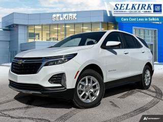 <b>Power Liftgate,  Blind Spot Detection,  Climate Control,  Heated Seats,  Apple CarPlay!</b><br> <br> <br> <br>  Get the versatility of a compact SUV, with its impressive fuel economy in the Chevy Equinox. <br> <br>This extremely competent Chevy Equinox is a rewarding SUV that doubles down on versatility, practicality and all-round reliability. The dazzling exterior styling is sure to turn heads, while the well-equipped interior is put together with great quality, for a relaxing ride every time. This 2024 Equinox is sure to be loved by the whole family.<br> <br> This summit white SUV  has a 6 speed automatic transmission and is powered by a  175HP 1.5L 4 Cylinder Engine.<br> <br> Our Equinoxs trim level is LT. This Equinox LT steps things up with a power liftgate for rear cargo access, blind spot detection and dual-zone climate control, and is decked with great standard features such as front heated seats with lumbar support, remote engine start, air conditioning, remote keyless entry, and a 7-inch infotainment touchscreen with Apple CarPlay and Android Auto, along with active noise cancellation. Safety on the road is assured with automatic emergency braking, forward collision alert, lane keep assist with lane departure warning, front and rear park assist, and front pedestrian braking. This vehicle has been upgraded with the following features: Power Liftgate,  Blind Spot Detection,  Climate Control,  Heated Seats,  Apple Carplay,  Android Auto,  Remote Start. <br><br> <br>To apply right now for financing use this link : <a href=https://www.selkirkchevrolet.com/pre-qualify-for-financing/ target=_blank>https://www.selkirkchevrolet.com/pre-qualify-for-financing/</a><br><br> <br/>    Incentives expire 2024-04-30.  See dealer for details. <br> <br>Selkirk Chevrolet Buick GMC Ltd carries an impressive selection of new and pre-owned cars, crossovers and SUVs. No matter what vehicle you might have in mind, weve got the perfect fit for you. If youre looking to lease your next vehicle or finance it, we have competitive specials for you. We also have an extensive collection of quality pre-owned and certified vehicles at affordable prices. Winnipeg GMC, Chevrolet and Buick shoppers can visit us in Selkirk for all their automotive needs today! We are located at 1010 MANITOBA AVE SELKIRK, MB R1A 3T7 or via phone at 204-482-1010.<br> Come by and check out our fleet of 90+ used cars and trucks and 210+ new cars and trucks for sale in Selkirk.  o~o