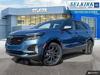 <b>Power Liftgate,  Blind Spot Detection,  Climate Control,  Heated Seats,  Apple CarPlay!</b><br> <br> <br> <br>  With its comfortable ride, roomy cabin and the technology to help you keep in touch, this 2024 Chevy Equinox is one of the best in its class. <br> <br>This extremely competent Chevy Equinox is a rewarding SUV that doubles down on versatility, practicality and all-round reliability. The dazzling exterior styling is sure to turn heads, while the well-equipped interior is put together with great quality, for a relaxing ride every time. This 2024 Equinox is sure to be loved by the whole family.<br> <br> This lakeshore blue metallic SUV  has a 6 speed automatic transmission and is powered by a  175HP 1.5L 4 Cylinder Engine.<br> <br> Our Equinoxs trim level is RS. The RS trim of the Equinox adds in blacked out exterior styling elements, with a power liftgate for rear cargo access, blind spot detection and dual-zone climate control, and is decked with great standard features such as front heated seats with lumbar support, remote engine start, air conditioning, remote keyless entry, and a 7-inch infotainment touchscreen with Apple CarPlay and Android Auto, along with active noise cancellation. Safety on the road is assured with automatic emergency braking, forward collision alert, lane keep assist with lane departure warning, front and rear park assist, and front pedestrian braking. This vehicle has been upgraded with the following features: Power Liftgate,  Blind Spot Detection,  Climate Control,  Heated Seats,  Apple Carplay,  Android Auto,  Remote Start. <br><br> <br>To apply right now for financing use this link : <a href=https://www.selkirkchevrolet.com/pre-qualify-for-financing/ target=_blank>https://www.selkirkchevrolet.com/pre-qualify-for-financing/</a><br><br> <br/>    Incentives expire 2024-05-31.  See dealer for details. <br> <br>Selkirk Chevrolet Buick GMC Ltd carries an impressive selection of new and pre-owned cars, crossovers and SUVs. No matter what vehicle you might have in mind, weve got the perfect fit for you. If youre looking to lease your next vehicle or finance it, we have competitive specials for you. We also have an extensive collection of quality pre-owned and certified vehicles at affordable prices. Winnipeg GMC, Chevrolet and Buick shoppers can visit us in Selkirk for all their automotive needs today! We are located at 1010 MANITOBA AVE SELKIRK, MB R1A 3T7 or via phone at 204-482-1010.<br> Come by and check out our fleet of 80+ used cars and trucks and 180+ new cars and trucks for sale in Selkirk.  o~o