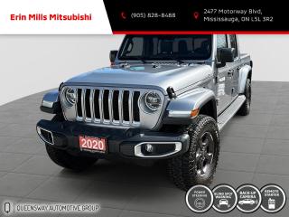 Recent Arrival!<br><br><br>2020 Billet Silver Metallic Clearcoat Jeep Gladiator Overland<br><br>Vehicle Price and Finance payments include OMVIC Fee and Fuel. Erin Mills Mitsubishi is proud to offer a superior selection of top quality pre-owned vehicles of all makes. We stock cars, trucks, SUVs, sports cars, and crossovers to fit every budget!! We have been proudly serving the cities and towns of Kitchener, Guelph, Waterloo, Hamilton, Oakville, Toronto, Windsor, London, Niagara Falls, Cambridge, Orillia, Bracebridge, Barrie, Mississauga, Brampton, Simcoe, Burlington, Ottawa, Sarnia, Port Elgin, Kincardine, Listowel, Collingwood, Arthur, Wiarton, Brantford, St. Catharines, Newmarket, Stratford, Peterborough, Kingston, Sudbury, Sault Ste Marie, Welland, Oshawa, Whitby, Cobourg, Belleville, Trenton, Petawawa, North Bay, Huntsville, Gananoque, Brockville, Napanee, Arnprior, Bancroft, Owen Sound, Chatham, St. Thomas, Leamington, Milton, Ajax, Pickering and surrounding areas since 2009.