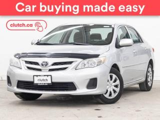 Used 2013 Toyota Corolla CE w/ Enhanced Convenience Pkg w/ A/C, Cruise Control, Heated Front Seats for sale in Toronto, ON