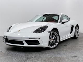 This pristine 2022 Porsche 718 Cayman PDK, comes in White with Black/Bordeaux Red Leather Interior.  Equipped with 20” Carrera S Wheels, Sport Seats (2 Way), Heated Multifunction Steering Wheel, Sport Tailpipes In Black and other premium features. It boasts a clean history with no reported accidents or claims, having been meticulously maintained by its dedicated owner.This vehicle is a Porsche Approved Certified Pre Owned Vehicle: 2 extra years of unlimited mileage warranty plus an additional 2 years of Porsche Roadside Assistance. All CPO vehicles have passed our rigorous 111-point check and reconditioned with 100% genuine Porsche parts. Porsche Center Langley has been honored with the prestigious Porsche Premier Dealer Award for 7 consecutive years. Conveniently located near Highway 1 in beautiful Langley, British Columbia. Open Road provides appealing finance and lease options tailored to meet your specific needs. Contact one of our highly trained Sales Executives for further assistance. Please note that additional fees, including a $495 documentation fee &  a $490 dealer prep fee, apply to all pre owned vehicles.