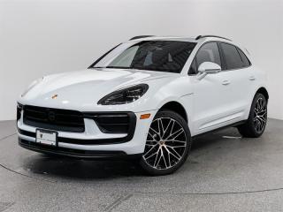 Introducing the 2024 Porsche Macan AWD in Carrara White Metallic with a striking Black/Bordeaux Red Two-Tone Leather Package Seat interior. This model is loaded with features, including the Premium Plus Package, 21" Rs Spyder Design wheels, Self-Steering Park Assist, and a host of other premium amenities. Elevate your driving experience with the perfect blend of style and performance in this exceptional 2024 Porsche Macan AWD.  For more details or to schedule a test drive with one of our highly trained sales executives please call or send a website enquiry now before it is gone. 604-530-8911.  Porsche Center Langley has won the prestigious Porsche Premier Dealer Award seven years in a row. We are centrally located just a short distance from Highway 1 in beautiful Langley, British Columbia. Our hope is to have you driving your dream vehicle soon.