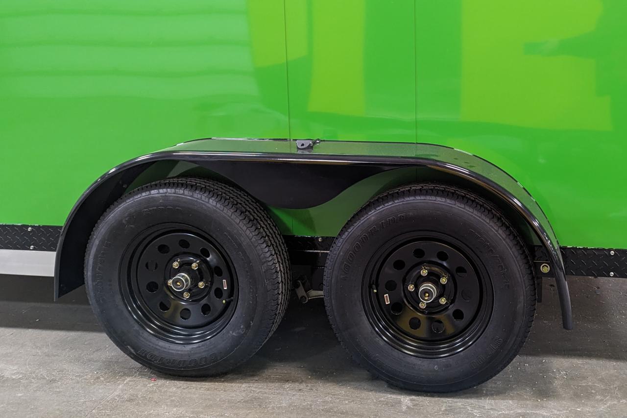 2024 Canadian Trailer Company 7x14 V Nose Cargo Trailer Aluminum Tandem Axle Photo12