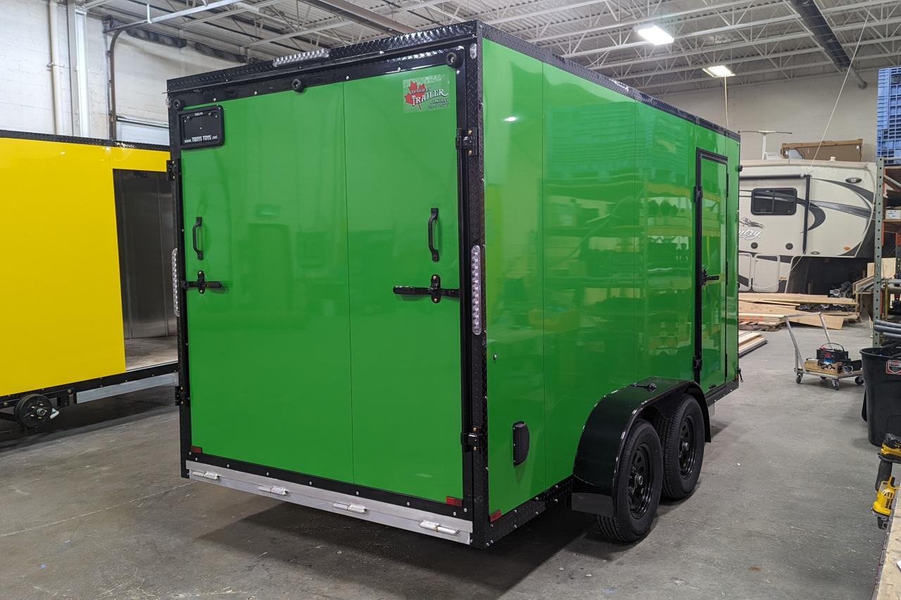 2024 Canadian Trailer Company 7x14 V Nose Cargo Trailer Aluminum Tandem Axle Photo9