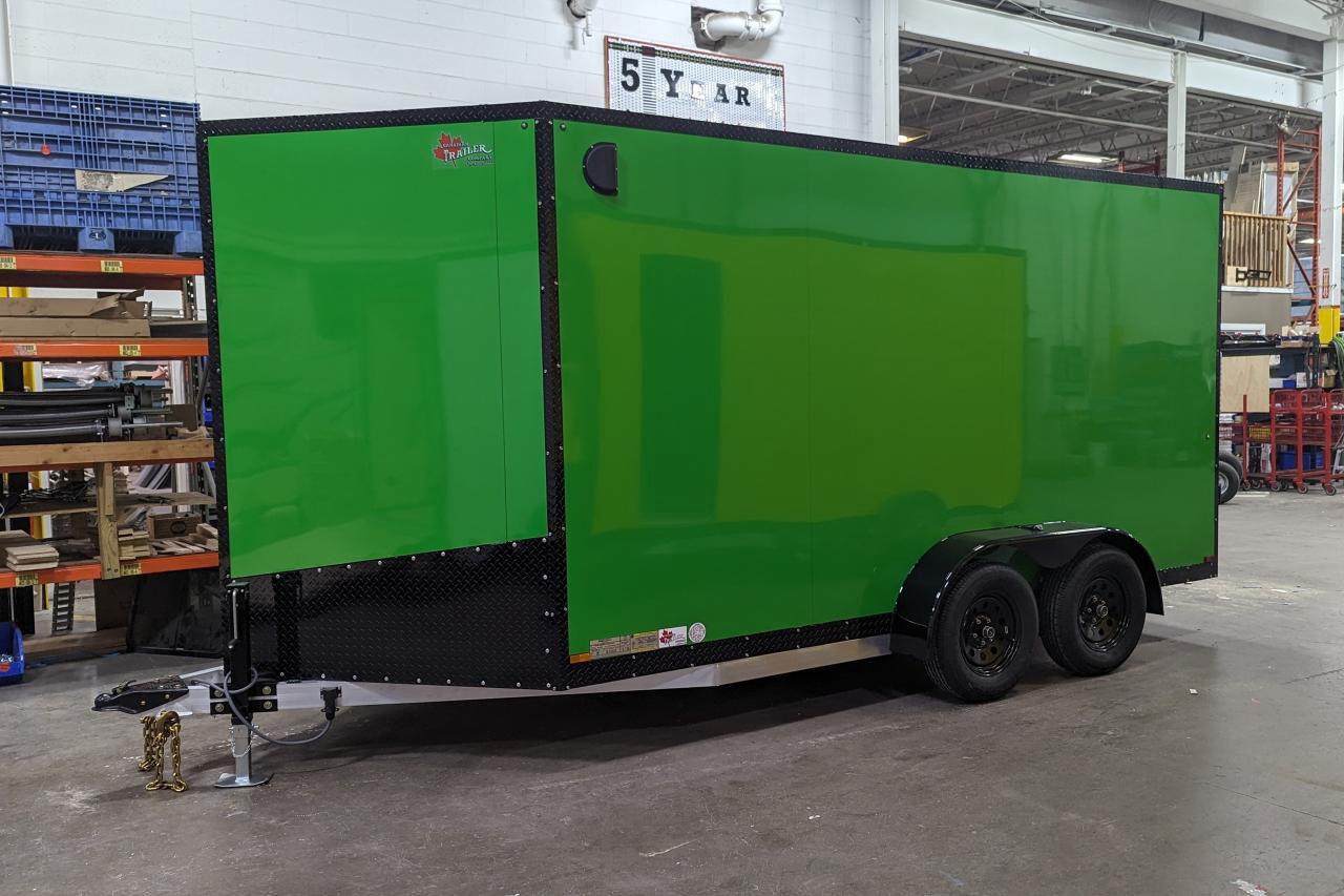 2024 Canadian Trailer Company 7x14 V Nose Cargo Trailer Aluminum Tandem Axle