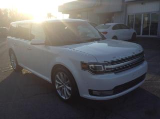 Used 2017 Ford Flex Limited 3.5L LIMITED AWD!! HEATED SEATS/WHEEL. BACKUP CAM. COOLED SEATS. NAV. 6 PASS. PANOROOF. LEATHER. BLU for sale in Kingston, ON
