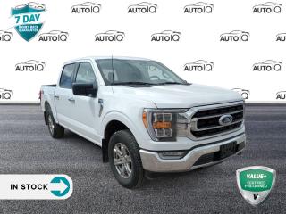 Oxford White 2022 Ford F-150 XLT 4D SuperCrew 2.7L V6 EcoBoost 10-Speed Automatic 4WD 4WD, 10-Way Power Driver & Passenger Seats, 2-Bar Style Chrome Surround Grille w/Black Accents, 6 Bright Polished Running Board, 8 Productivity Screen in Instrument Cluster, BLIS w/Trailer Tow Coverage, BoxLink Cargo Management System, Chrome Door & Tailgate Handles w/Body-Colour Bezel, Chrome Single-Tip Exhaust, Class IV Trailer Hitch Receiver, Dual Zone Electronic Automatic Temperature Control, Equipment Group 302A High, Integrated Trailer Brake Controller, Intelligent Access w/Push Button Start, Interior Auto-Dimming Rearview Mirror, Leather-Wrapped Steering Wheel, LED Box Lighting w/Zone Lighting, LED Reflector Headlamps, LED Side-Mirror Spotlights, Manual Folding Power Glass Sideview Heated Mirrors, Navigation system: Connected Navigation, Onboard 400W Outlet, Power-Sliding Rear Window w/Privacy Glass, Pro Trailer Backup Assist, Rear Under-Seat Storage, Remote Start System w/Remote Tailgate Release, SecuriCode Drivers Side Keyless-Entry Keypad, SYNC 4 w/Enhanced Voice Recognition, Trailer Tow Package, Wheels: 18 Chrome-Like PVD, XTR 4x4 Decal, XTR Package.<p> </p>

<h4>VALUE+ CERTIFIED PRE-OWNED VEHICLE</h4>

<p>36-point Provincial Safety Inspection<br />
172-point inspection combined mechanical, aesthetic, functional inspection including a vehicle report card<br />
Warranty: 30 Days or 1500 KMS on mechanical safety-related items and extended plans are available<br />
Complimentary CARFAX Vehicle History Report<br />
2X Provincial safety standard for tire tread depth<br />
2X Provincial safety standard for brake pad thickness<br />
7 Day Money Back Guarantee*<br />
Market Value Report provided<br />
Complimentary 3 months SIRIUS XM satellite radio subscription on equipped vehicles<br />
Complimentary wash and vacuum<br />
Vehicle scanned for open recall notifications from manufacturer</p>

<p>SPECIAL NOTE: This vehicle is reserved for AutoIQs retail customers only. Please, No dealer calls. Errors & omissions excepted.</p>

<p>*As-traded, specialty or high-performance vehicles are excluded from the 7-Day Money Back Guarantee Program (including, but not limited to Ford Shelby, Ford mustang GT, Ford Raptor, Chevrolet Corvette, Camaro 2SS, Camaro ZL1, V-Series Cadillac, Dodge/Jeep SRT, Hyundai N Line, all electric models)</p>

<p>INSGMT</p>