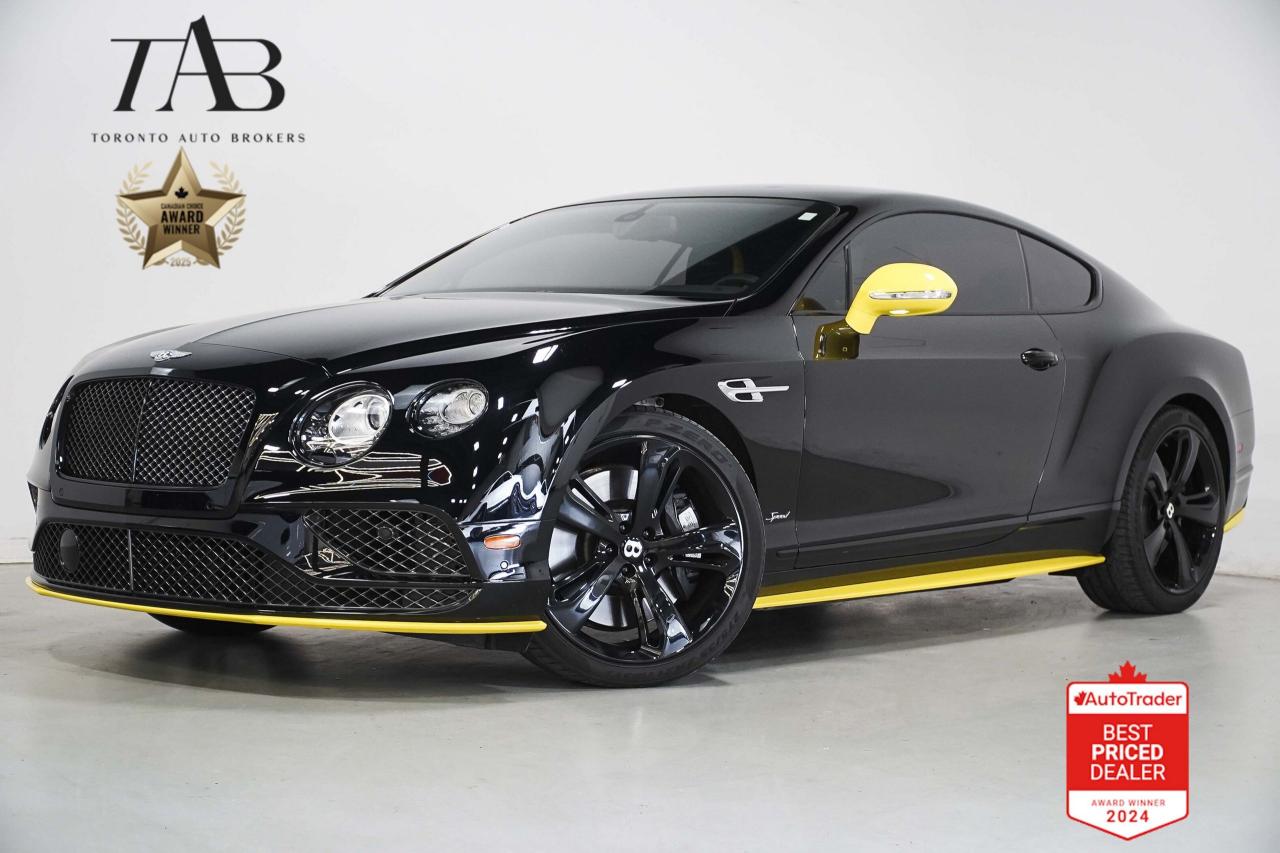 This Powerful 2017 Bentley Continental GT Speed Black Edition is a luxury grand tourer renowned for its blend of exquisite craftsmanship, high-performance capabilities, and advanced features with a clean Carfax report. It is equipped with a powerful 6.0-liter twin-turbocharged W12 engine that is capable of producing impressive horsepower and torque.

Key Features Includes:

- Black Edition
- W12
- Navigation
- Bluetooth
- Backup Camera
- Parking Sensors
- Naim Sound System
- Sirius XM Radio
- DVD Video
- Front Massaging Seats
- Front Heated Seats
- Front Ventilated Seats
- Adaptive Cruise Control
- Suspension Height Adjustment
- Dual Tone Interior
- 21 Alloy Wheels 

NOW OFFERING 3 MONTH DEFERRED FINANCING PAYMENTS ON APPROVED CREDIT. 

WE OFFER THE BEST FINANCE RATES, AND DONT CHARGE ANY FINANCING FEE

Looking for a top-rated pre-owned luxury car dealership in the GTA? Look no further than Toronto Auto Brokers (TAB)! Were proud to have won multiple awards, including the 2023 GTA Top Choice Luxury Pre Owned Dealership Award, 2023 CarGurus Top Rated Dealer, 2024 CBRB Dealer Award, the Canadian Choice Award 2024,the 2024 BNS Award, the 2023 Three Best Rated Dealer Award, and many more!

With 30 years of experience serving the Greater Toronto Area, TAB is a respected and trusted name in the pre-owned luxury car industry. Our 30,000 sq.Ft indoor showroom is home to a wide range of luxury vehicles from top brands like BMW, Mercedes-Benz, Audi, Porsche, Land Rover, Jaguar, Aston Martin, Bentley, Maserati, and more. And we dont just serve the GTA, were proud to offer our services to all cities in Canada, including Vancouver, Montreal, Calgary, Edmonton, Winnipeg, Saskatchewan, Halifax, and more.

At TAB, were committed to providing a no-pressure environment and honest work ethics. As a family-owned and operated business, we treat every customer like family and ensure that every interaction is a positive one. Come experience the TAB Lifestyle at its truest form, luxury car buying has never been more enjoyable and exciting!

We offer a variety of services to make your purchase experience as easy and stress-free as possible. From competitive and simple financing and leasing options to extended warranties, aftermarket services, and full history reports on every vehicle, we have everything you need to make an informed decision. We welcome every trade, even if youre just looking to sell your car without buying, and when it comes to financing or leasing, we offer same day approvals, with access to over 50 lenders, including all of the banks in Canada. Feel free to check out your own Equifax credit score without affecting your credit score, simply click on the Equifax tab above and see if you qualify.

So if youre looking for a luxury pre-owned car dealership in Toronto, look no further than TAB! We proudly serve the GTA, including Toronto, Etobicoke, Woodbridge, North York, York Region, Vaughan, Thornhill, Richmond Hill, Mississauga, Scarborough, Markham, Oshawa, Peteborough, Hamilton, Newmarket, Orangeville, Aurora, Brantford, Barrie, Kitchener, Niagara Falls, Oakville, Cambridge, Kitchener, Waterloo, Guelph, London, Windsor, Orillia, Pickering, Ajax, Whitby, Durham, Cobourg, Belleville, Kingston, Ottawa, Montreal, Vancouver, Winnipeg, Calgary, Edmonton, Regina, Halifax, and more.

Call us today or visit our website to learn more about our inventory and services. And remember, all prices exclude applicable taxes and licensing, and vehicles can be certified at an additional cost of $799.