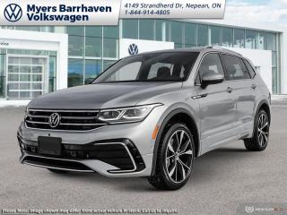 <b>Leather Seats!</b><br> <br> <br> <br>  Designed with you in mind, this 2024 Tiguan does more than offer tons of tech, it makes it all easy to use. <br> <br>Whether its a weekend warrior or the daily driver this time, this 2024 Tiguan makes every experience easier to manage. Cutting edge tech, both inside the cabin and under the hood, allow for safe, comfy, and connected rides that keep the whole party going. The crossover of the future is already here, and its called the Tiguan.<br> <br> This pyrite silver metallic SUV  has an automatic transmission and is powered by a  184HP 2.0L 4 Cylinder Engine.<br> <br> Our Tiguans trim level is Highline R-Line. This range-topping Tiguan Highline R-Line is fully-loaded with ventilated and heated leather-wrapped seats with power adjustment, lumbar support and memory function, a heated leather-wrapped steering wheel, an 8-speaker Fender audio system with a subwoofer, adaptive cruise control, a 360-camera with aerial view, park distance control with automated parking sensors, and remote engine start. Additional features include an express open/close sunroof with tilt and slide functions and a power sunshade, rain detecting wipers with heated jets, a power liftgate, 4G LTE mobile hotspot internet access, and an 8-inch infotainment screen with satellite navigation, wireless Apple CarPlay and Android Auto, and SiriusXM streaming radio. Safety features also include blind spot detection, lane keep assist, lane departure warning, VW Car-Net Safe & Secure, forward and rear collision mitigation, and autonomous emergency braking. This vehicle has been upgraded with the following features: Leather Seats. <br><br> <br>To apply right now for financing use this link : <a href=https://www.barrhavenvw.ca/en/form/new/financing-request-step-1/44 target=_blank>https://www.barrhavenvw.ca/en/form/new/financing-request-step-1/44</a><br><br> <br/>    4.99% financing for 84 months. <br> Buy this vehicle now for the lowest bi-weekly payment of <b>$326.34</b> with $0 down for 84 months @ 4.99% APR O.A.C. ( Plus applicable taxes -  $840 Documentation fee. Cash purchase selling price includes: Tire Stewardship ($20.00), OMVIC Fee ($12.50). (HST) are extra. </br>(HST), licence, insurance & registration not included </br>    ).  Incentives expire 2024-05-31.  See dealer for details. <br> <br> <br>LEASING:<br><br>Estimated Lease Payment: $276 bi-weekly <br>Payment based on 3.99% lease financing for 48 months with $0 down payment on approved credit. Total obligation $28,707. Mileage allowance of 16,000 KM/year. Offer expires 2024-05-31.<br><br><br>We are your premier Volkswagen dealership in the region. If youre looking for a new Volkswagen or a car, check out Barrhaven Volkswagens new, pre-owned, and certified pre-owned Volkswagen inventories. We have the complete lineup of new Volkswagen vehicles in stock like the GTI, Golf R, Jetta, Tiguan, Atlas Cross Sport, Volkswagen ID.4 electric vehicle, and Atlas. If you cant find the Volkswagen model youre looking for in the colour that you want, feel free to contact us and well be happy to find it for you. If youre in the market for pre-owned cars, make sure you check out our inventory. If you see a car that you like, contact 844-914-4805 to schedule a test drive.<br> Come by and check out our fleet of 30+ used cars and trucks and 90+ new cars and trucks for sale in Nepean.  o~o
