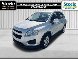 Value Market Pricing.Awards:* IIHS Canada Top Safety Pick New Price! Odometer is 35495 kilometers below market average! Afj 2015 Chevrolet Trax LS FWD 6-Speed Automatic ECOTEC 1.4L I4 SMPI DOHC Turbocharged VVT Come visit Annapolis Valleys GM Giant! We do not inflate our prices! We utilize state of the art live software technology to help determine the best price for our used inventory. That technology provides our customers with Fair Market Value Pricing!. Come see us and ask us about the Market Pricing Report on any of our used vehicles.Certified. Certification Program Details: 85 Point Inspection Fresh Oil Change 2 Years MVI Full Tank Of Gas Full Vehicle DetailSteele Valley Chevrolet Buick GMC offers a wide range of new and used cars to Kentville drivers. Our vehicles undergo a 117-point check before being put out for sale, and they also come with a warranty and an auto-check certified history. We also provide concise financing options to you. If local dealerships in your vicinity do not have the models and prices you are looking for, look no further and head straight to Steele Valley Chevrolet Buick GMC. We will make sure that we satisfy your expectations and let you leave with a happy face.Reviews:* On all attributes relating to maneuverability, fuel efficiency, flexibility, and modern feature content, the Trax seems to have impressed. Its said to be easy to drive, easy on the wallet, easy to park just about anywhere, and easy to adapt to any combination of passengers and gear. Many owners appreciate the high-tech feature content, including the MyLink app, which allows remote smartphone control of numerous vehicle functions, as well as the back-up camera and built-in Wi-Fi. Source: autoTRADER.ca