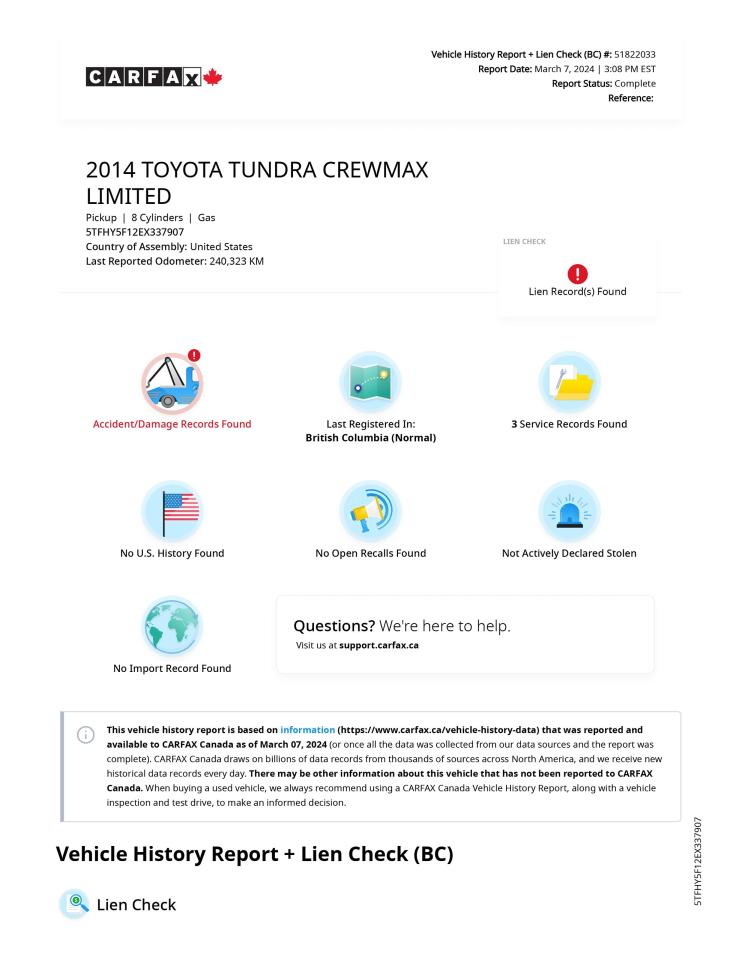 2014 Toyota Tundra CREWMAX LIMITED Photo