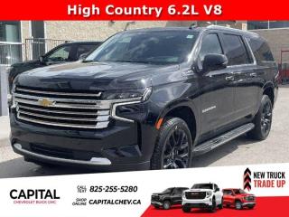This Chevrolet Suburban delivers a Gas V8 6.2L/ engine powering this Automatic transmission. ENGINE, 6.2L ECOTEC3 V8 with Dynamic Fuel Management, Direct Injection and Variable Valve Timing, includes aluminum block construction (420 hp [313 kW] @ 5600 rpm, 460 lb-ft of torque [624 Nm] @ 4100 rpm) (STD), Wireless charging, Wireless Apple CarPlay/Wireless Android Auto.*This Chevrolet Suburban Comes Equipped with These Options *Wipers, front intermittent, Rainsense, Wiper, rear intermittent with washer, Windows, power with rear Express-Down, Window, power with front passenger Express-Up/Down, Window, power with driver Express-Up/Down, Wi-Fi Hotspot capable (Terms and limitations apply. See onstar.ca or dealer for details.), Wheels, 22 x 9 (55.9 cm x 22.9 cm) Sterling Silver premium painted with chrome inserts (Includes (SFE) wheel locks, LPO.), Wheel, full-size spare, 17 (43.2 cm), Warning tones headlamp on, driver and right-front passenger seat belt unfasten and turn signal on, Visors, driver and front passenger illuminated vanity mirrors, sliding.* Stop By Today *A short visit to Capital Chevrolet Buick GMC Inc. located at 13103 Lake Fraser Drive SE, Calgary, AB T2J 3H5 can get you a reliable Suburban today!