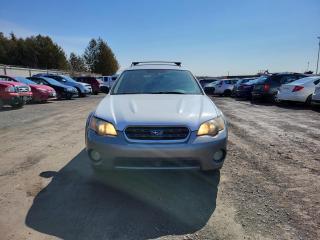<div><div><span>2005 SUBARU OUTBACK </span></div><div><span>- $2499 + HST and Licensing </span></div><div><span>Ask about our other cars for sale!</span></div><div><span>The motor vehicle sold under this contract is being sold as-is and is not represented as being in road worthy condition, mechanically sound or maintained at any guaranteed level of quality. The vehicle may not be fit for use as a means of transportation and may require substantial repairs at the purchasers expense. It may not be possible to register the vehicle to be driven in its current condition.</span></div></div><div><br /></div>