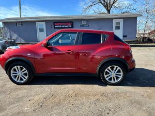 <div>Sharp in red!  This Juke SV all wheel drive is ready to take on any road and look good doing it. This little crossover has all the options you wouldnt want to live without like keyless entry, power locks and windows steering wheel controls and all wheel drive for winter driving. This car is in great shape inside and out and runs and drives flawlessly. Hurry in before someone else gets it. </div><div><br></div><div>Vehicle is priced certified and ready for the road.  Taxes and licensing are extra. </div><div><br></div><div>Registered dealer</div><div>Ventoso Motor Products</div><div>335 Dundas St N Cambridge</div><div>519-242-6485</div>