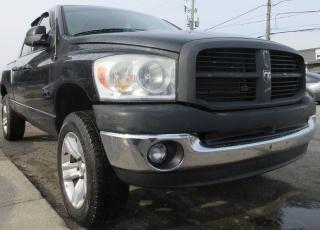 <p>2008 DODGE RAM 1500 POWERFUL V8 5:7L ENGINE BLACK ON BLACK  4DOOR , 4 X4 RUNS VERY SMOOTH ,COMES CERTIFIED .</p>