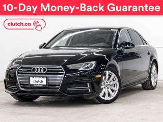 Used 2018 Audi A4 Komfort AWD w/ Apple CarPlay, Bluetooth, Cruise Control, Nav for sale in Toronto, ON